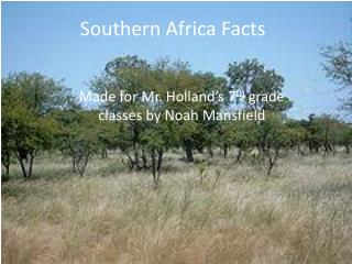 Southern Africa Facts