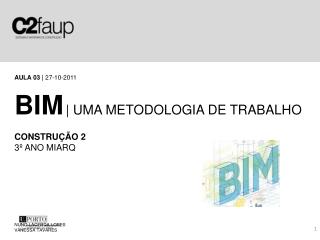 AGENDA Definições Uma metodologia de trabalho Intervenientes Ciclo de vida do edifício