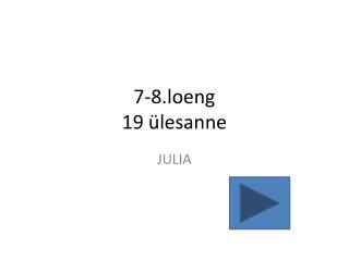 7-8.loeng 19 ülesanne