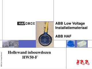 ABB Low Voltage Installatiemateriaal ABB HAF