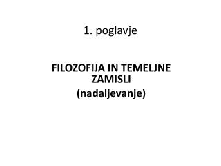 1. poglavje