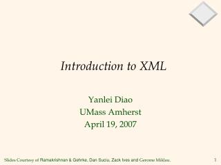 Introduction to XML