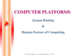 COMPUTER PLATFORMS