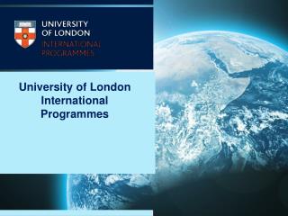 University of London International Programmes