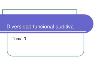 Diversidad funcional auditiva