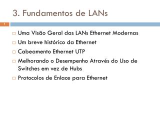 3. Fundamentos de LANs