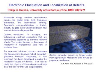 A. A. Kane, et al., Nano Lett. 9 , 3586 (2009).