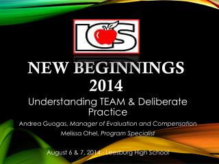 New Beginnings 2014