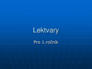 Lektvary