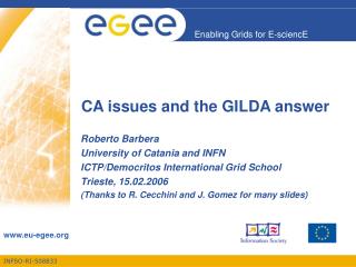 CA issues and the GILDA answer