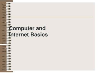 Computer and Internet Basics