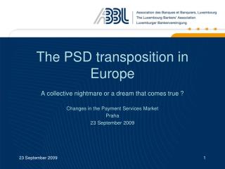 The PSD transposition in Europe