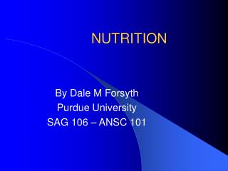 NUTRITION