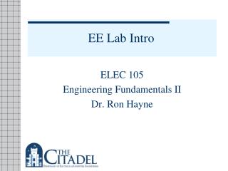 EE Lab Intro