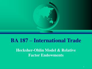 BA 187 – International Trade