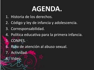 AGENDA.