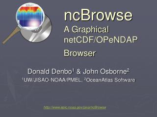 ncBrowse A Graphical netCDF/OPeNDAP Browser