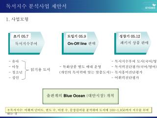 독서지수 분석사업 제안서