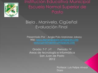 Institución Educativa Municipal Escuela Normal Superior de Pasto