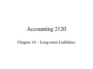 Accounting 2120