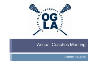 Annual Coaches Meeting