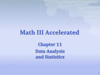 Math III Accelerated