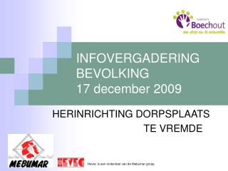 INFOVERGADERING BEVOLKING 17 december 2009