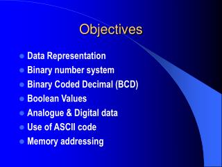 Objectives