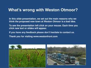 What’s wrong with Weston Otmoor?