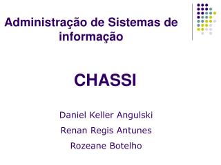 Administração de Sistemas de informação