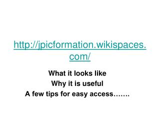 jpicformation.wikispaces/