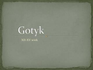 Gotyk