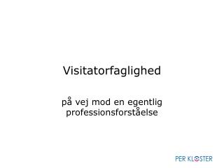 Visitatorfaglighed