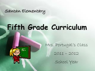 Fifth Grade Curriculum