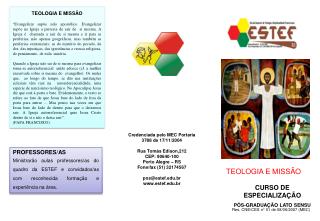 CURSO DE ESPECIALIZAÇÃO PÓS-GRADUAÇÃO LATO SENSU