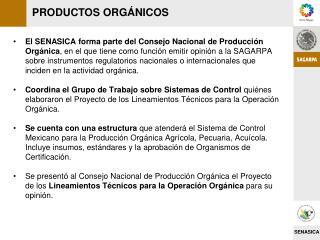 PRODUCTOS ORGÁNICOS