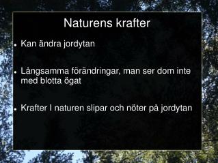 Naturens krafter