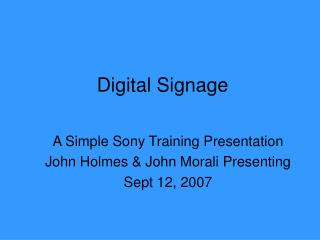 Digital Signage