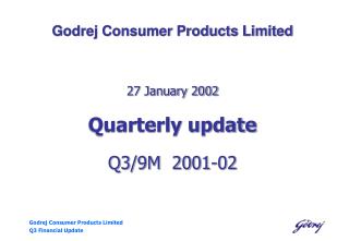 Godrej Consumer Products Limited