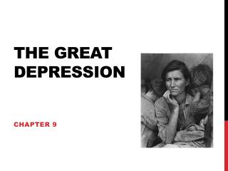 The Great Depression