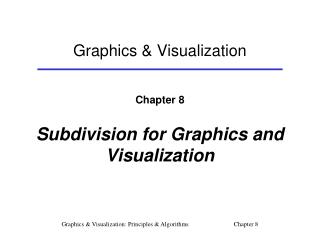 Graphics &amp; Visualization