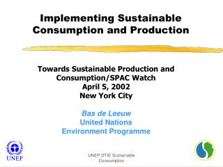 Implementing Sustainable Consumption and Production