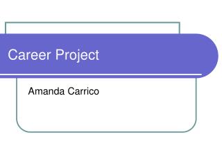 Career Project