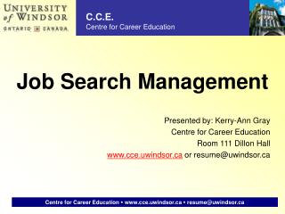 Job Search Management