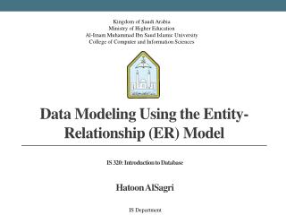 Data Modeling Using the Entity-Relationship (ER) Model