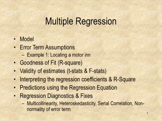 Multiple Regression