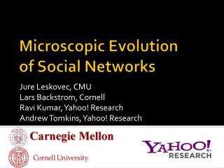 Microscopic Evolution of Social Networks