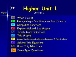 Higher Unit 1