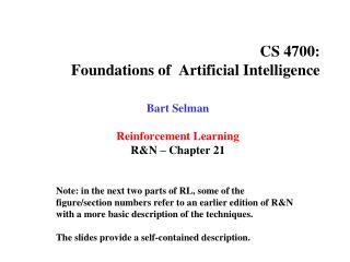 CS 4700: Foundations of Artificial Intelligence