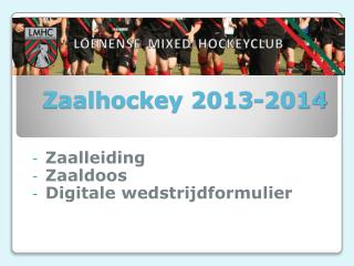 Zaalhockey 2013-2014